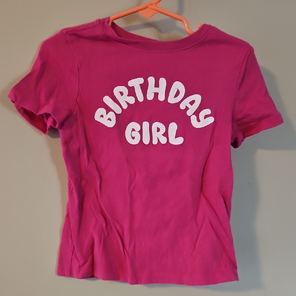 Old Navy Pink 'Birthday Girl' Tee
